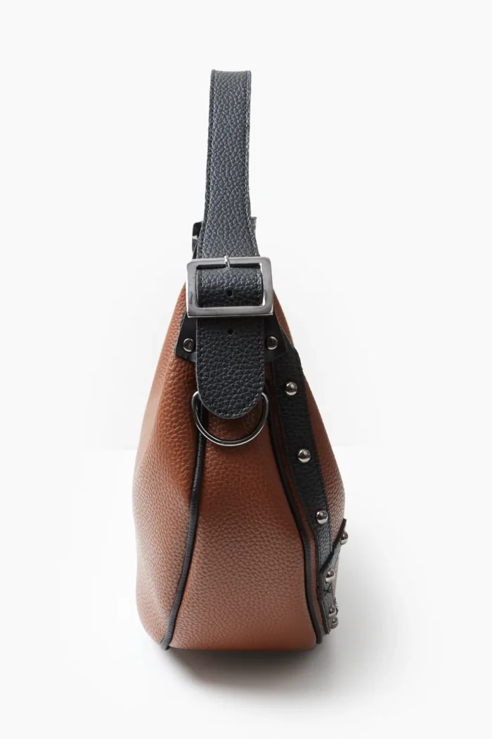 Hype Vegan Baguette Bag Καφε - Image 3