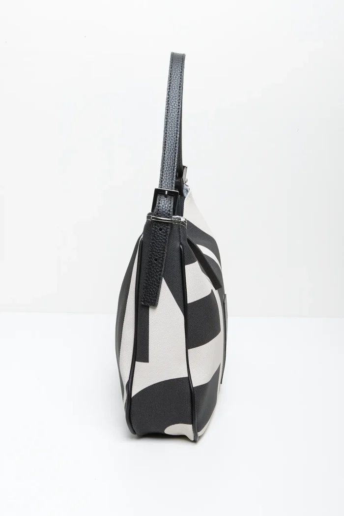 Vintage Ea Logo Baguette Bag Μπεζ Xl - Image 4