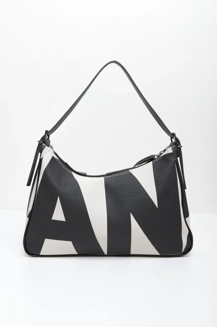 Vintage Ea Logo Baguette Bag Μπεζ Xl - Image 5