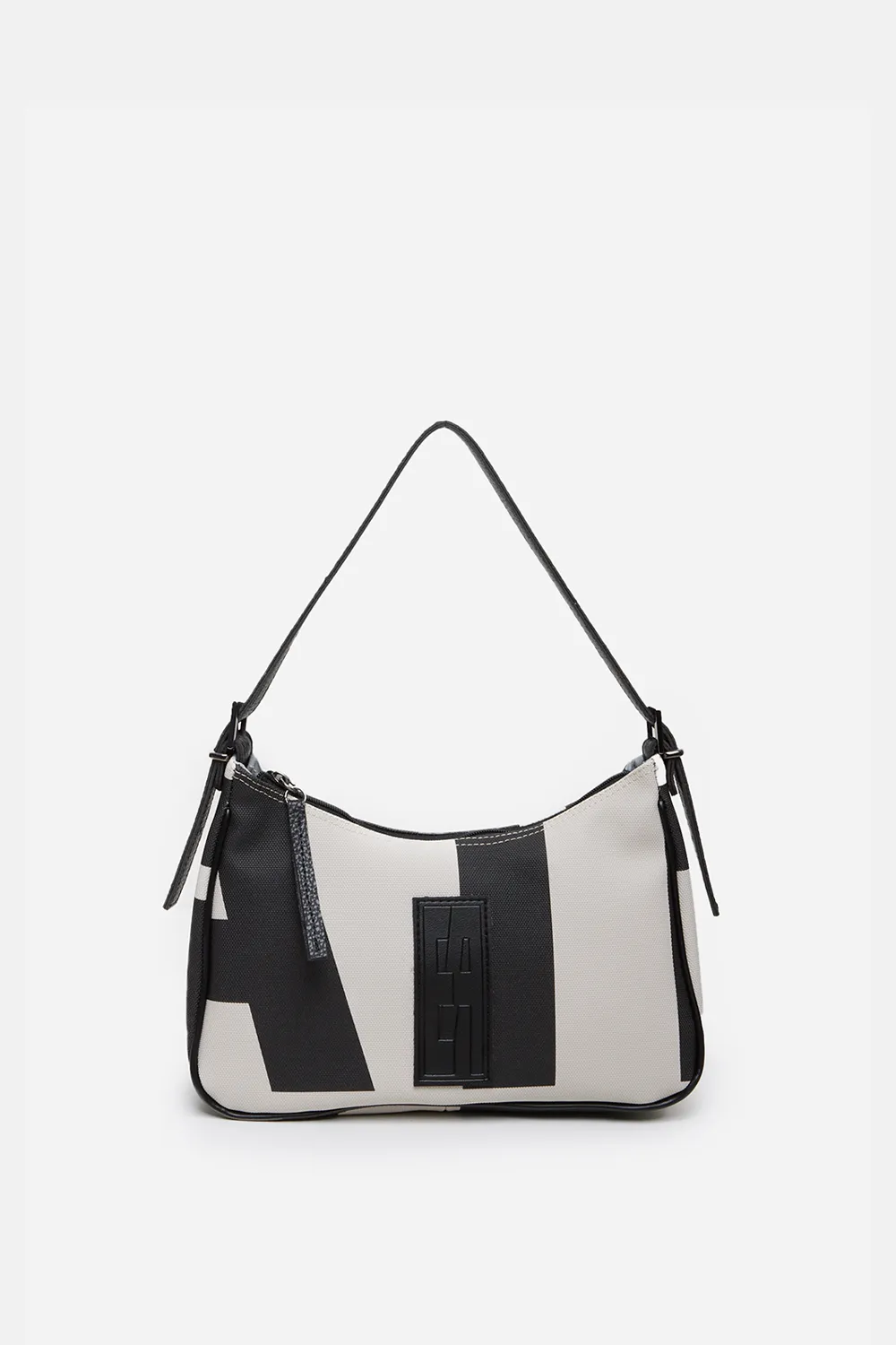 Vintage Ea Logo Baguette Bag Μπεζ Small - Image 1