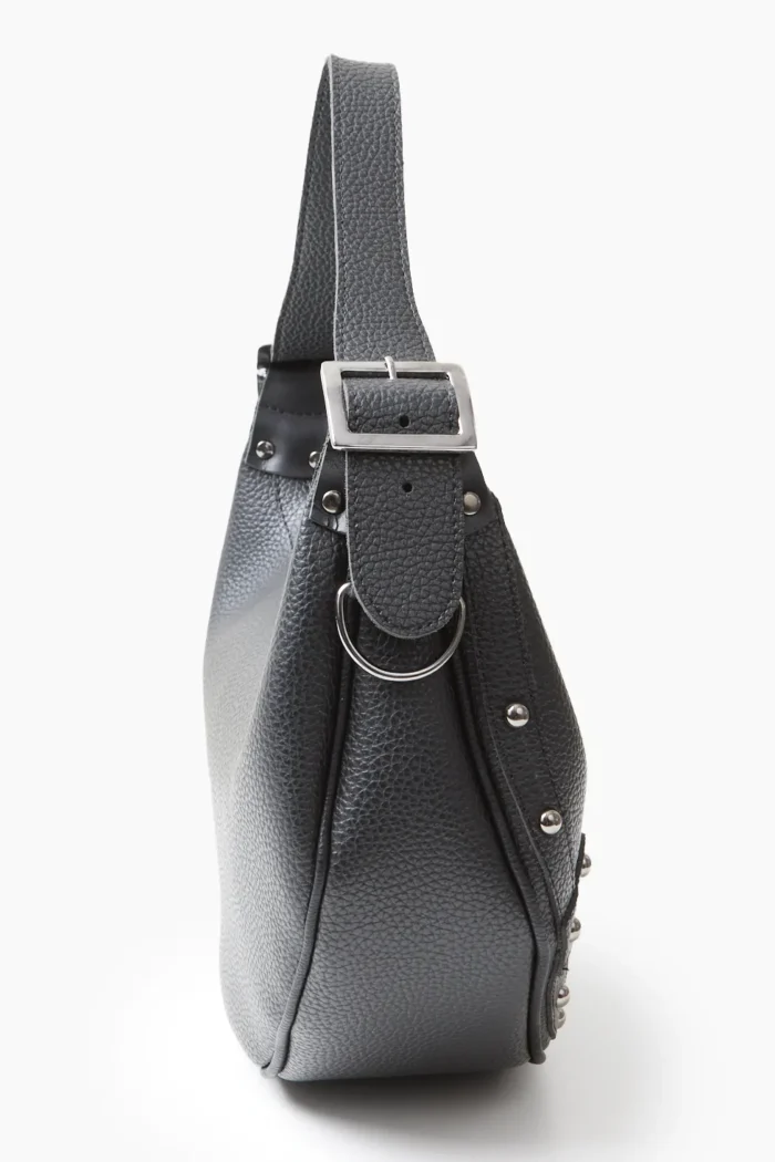 Hype Vegan Baguette Bag Μαυρη - Image 5