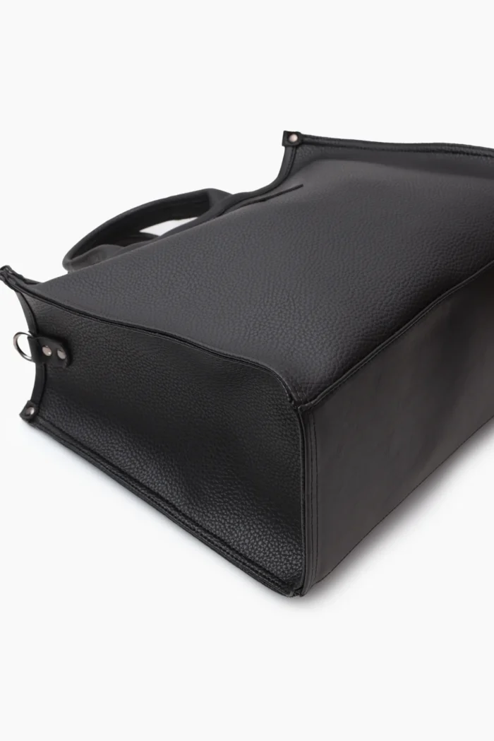 Crosstote Τσάντα Χειρος Μαύρη Large - Image 6