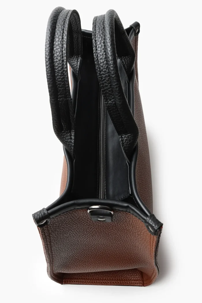 Crosstote Τσάντα Χειρος Καφε Small - Image 8