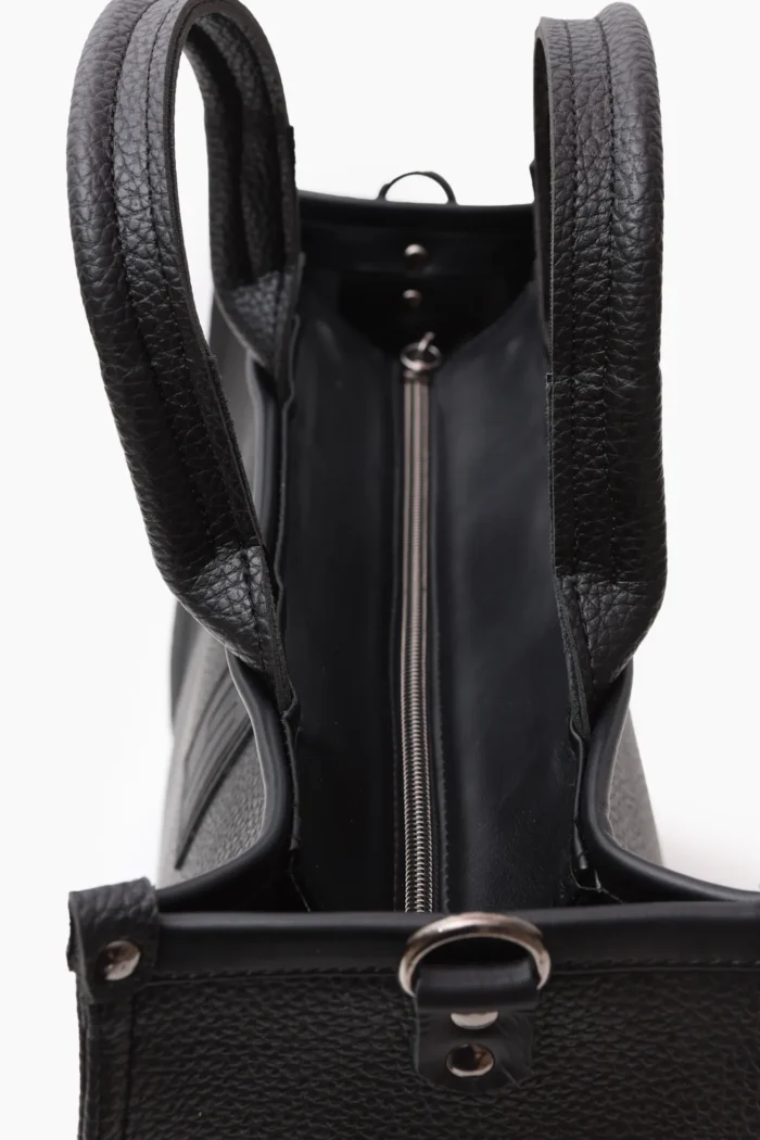 Crosstote Τσάντα Χειρος Μαύρη Small - Image 4