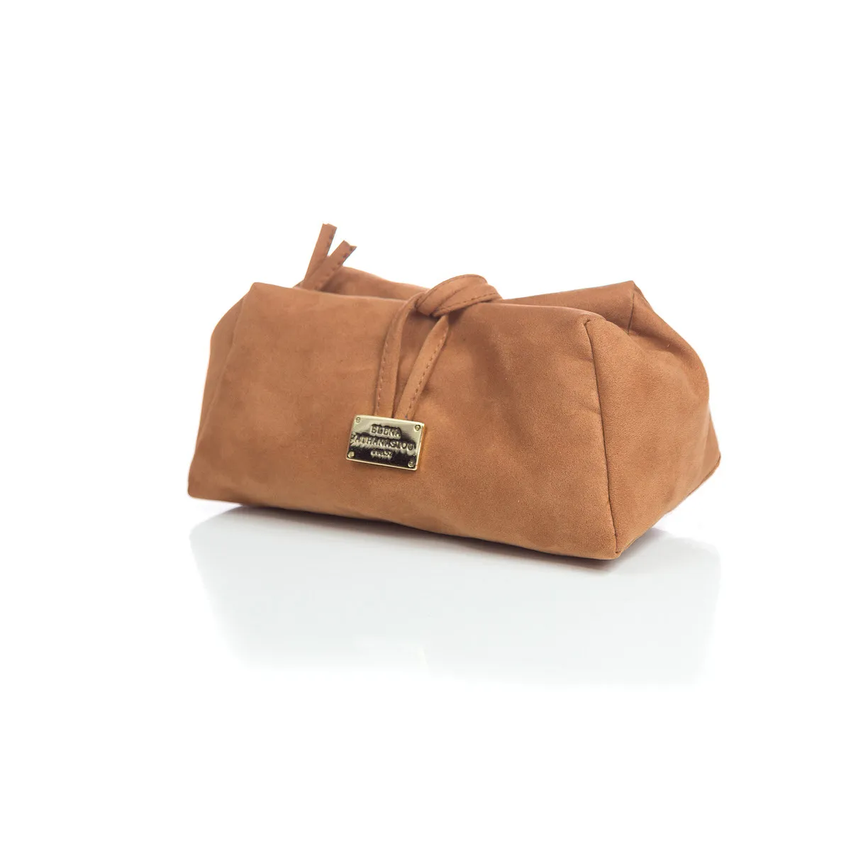 Lunchbag Suede Τσάντα Εξοδου Μπορντω Large - Image 1