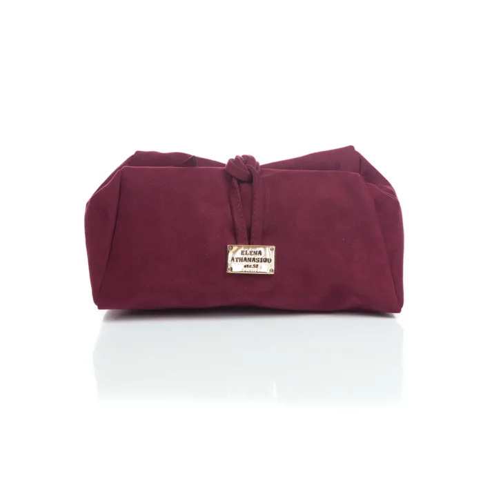 Lunchbag Suede Τσάντα Εξοδου Baby Blue Large - Image 2