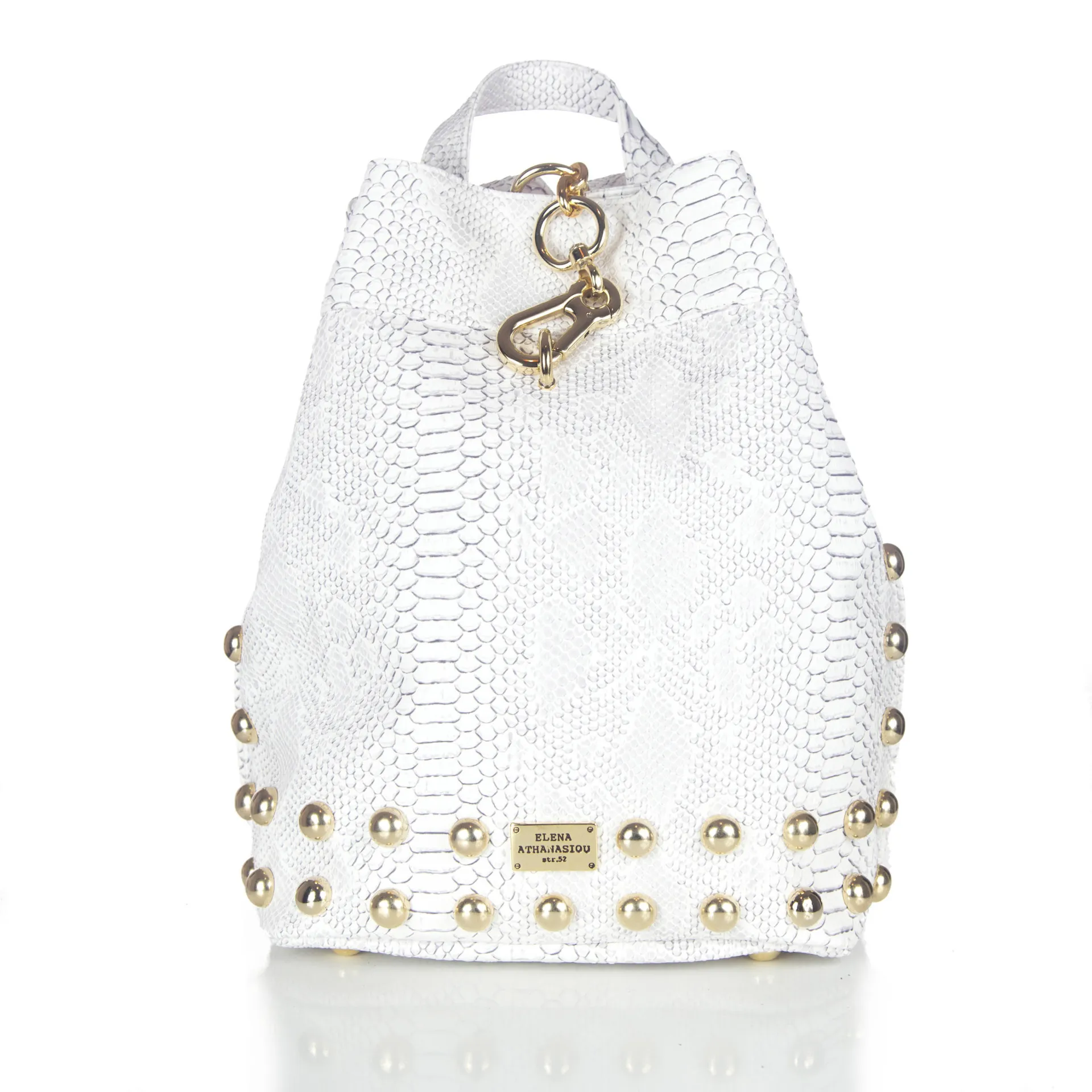 Black N’ Metal Backpack Γυναικείο Croco Λευκό - Image 1