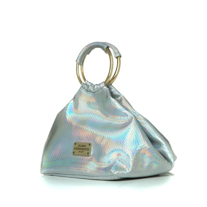 Bracelet Glitter Τσάντα Εξοδου Ασημι - Image 2