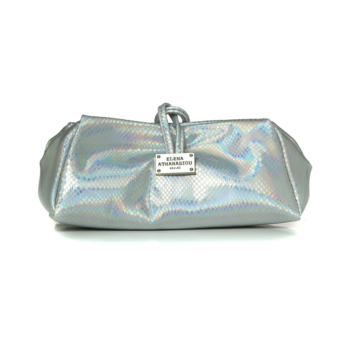 Lunchbag Glitter Τσάντα Εξοδου Silver Large - Image 1