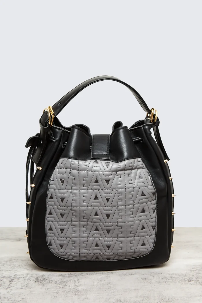 Rebel Logo Pouch Bag Γκρί - Image 5