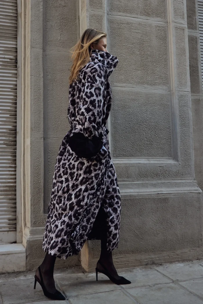 Εve Puffer Apparel Animal Print Μαυρο - Image 3