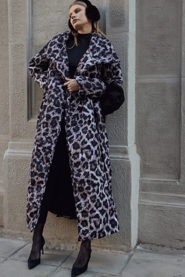 Εve Puffer Apparel Animal Print Μαυρο - Image 4