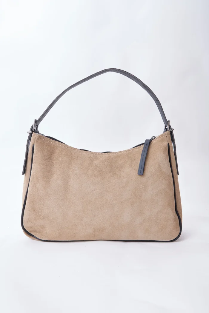 Vintage Baguette Bag Μπεζ Xl - Image 3