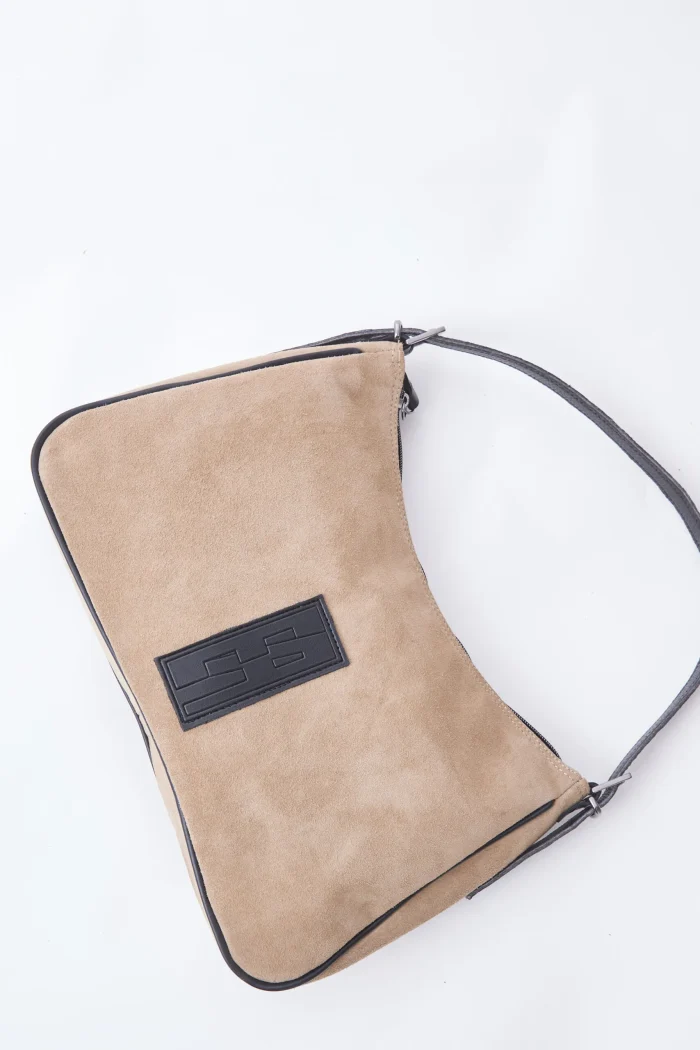Vintage Baguette Bag Μπεζ Xl - Image 2