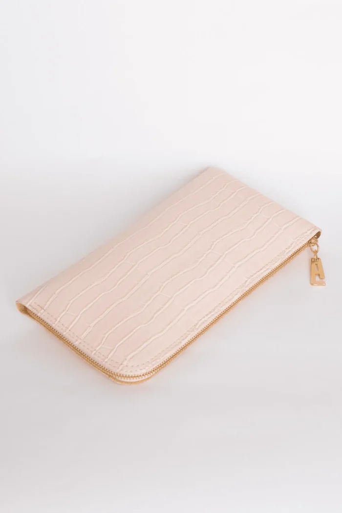 Croco Clutch Bag Ροζ - Image 2