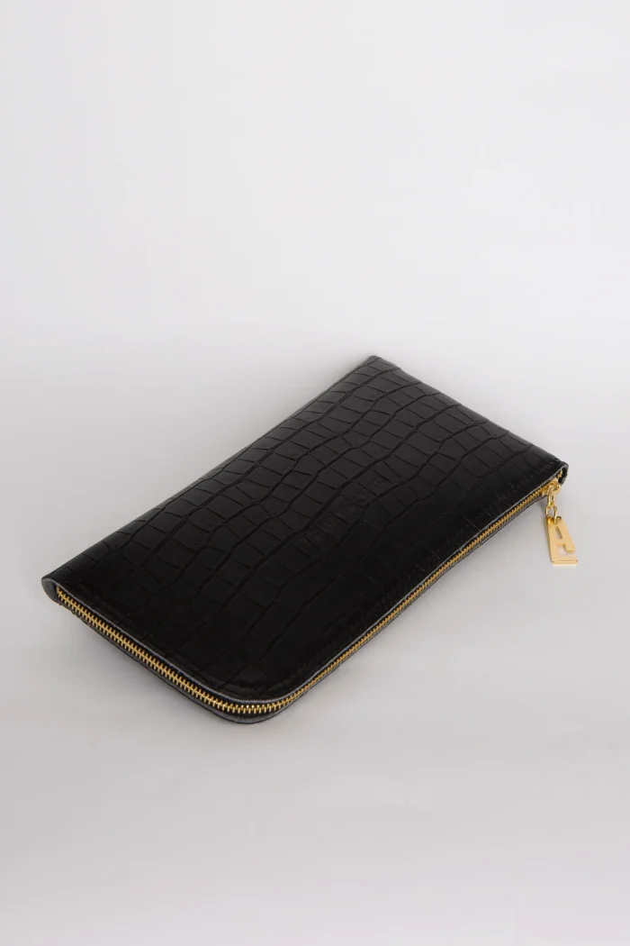 Croco Clutch Bag Μαύρο - Image 2