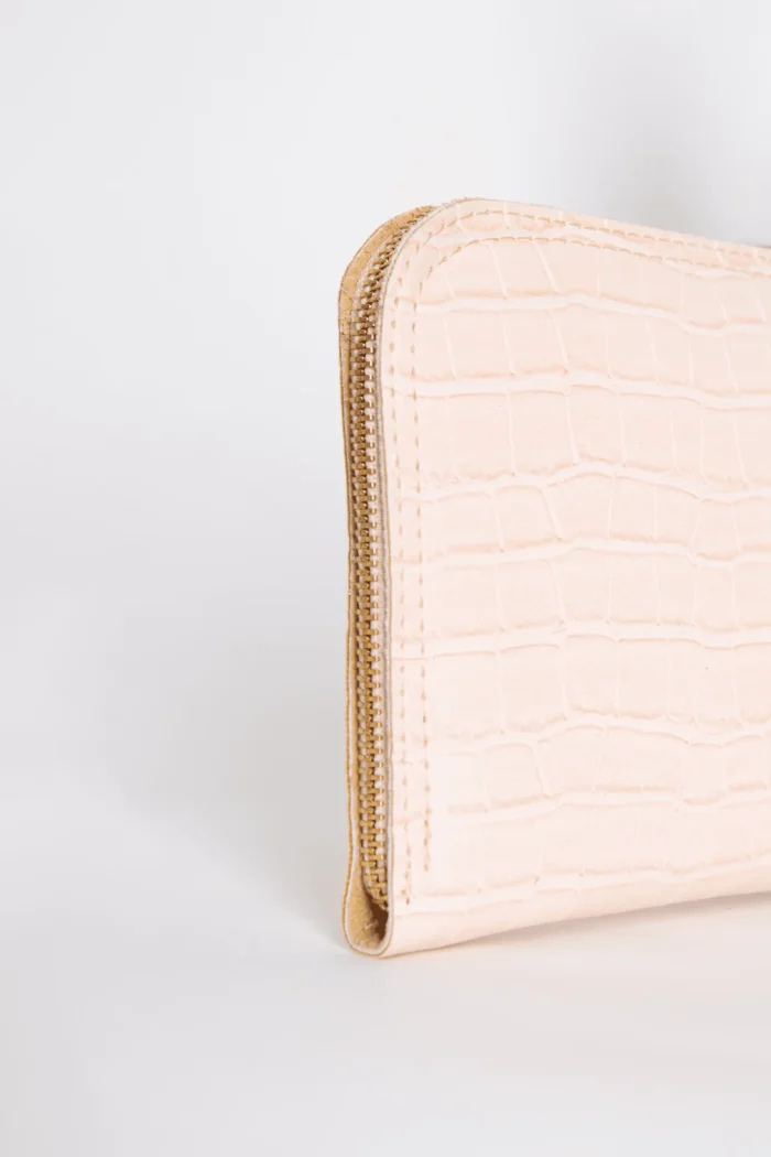Croco Clutch Bag Ροζ - Image 5