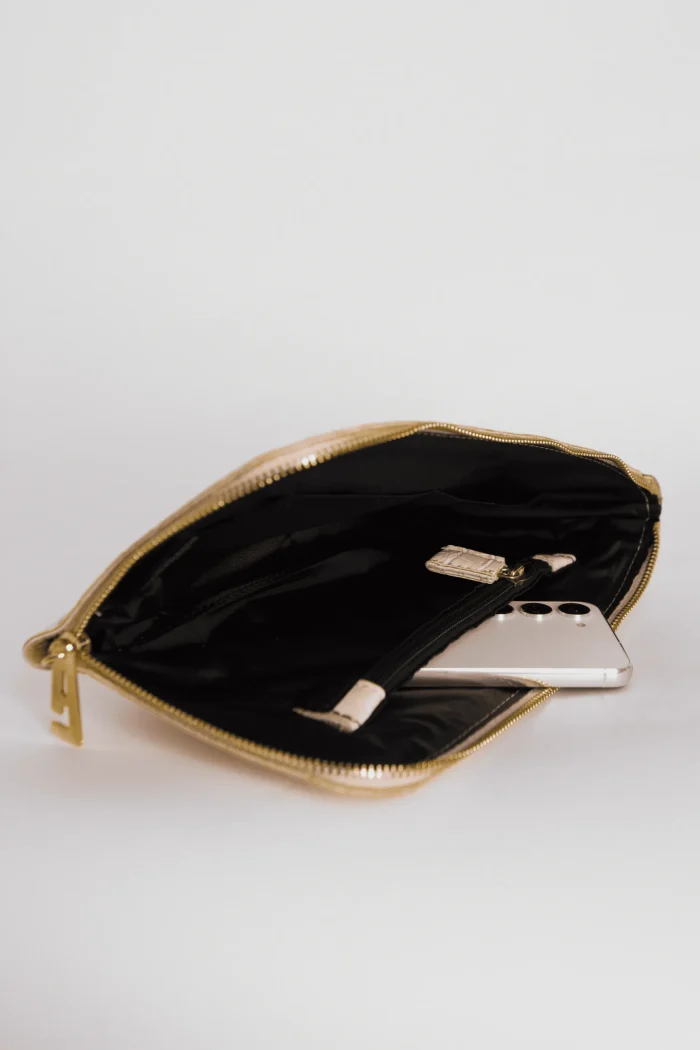 Croco Clutch Bag Ροζ - Image 6