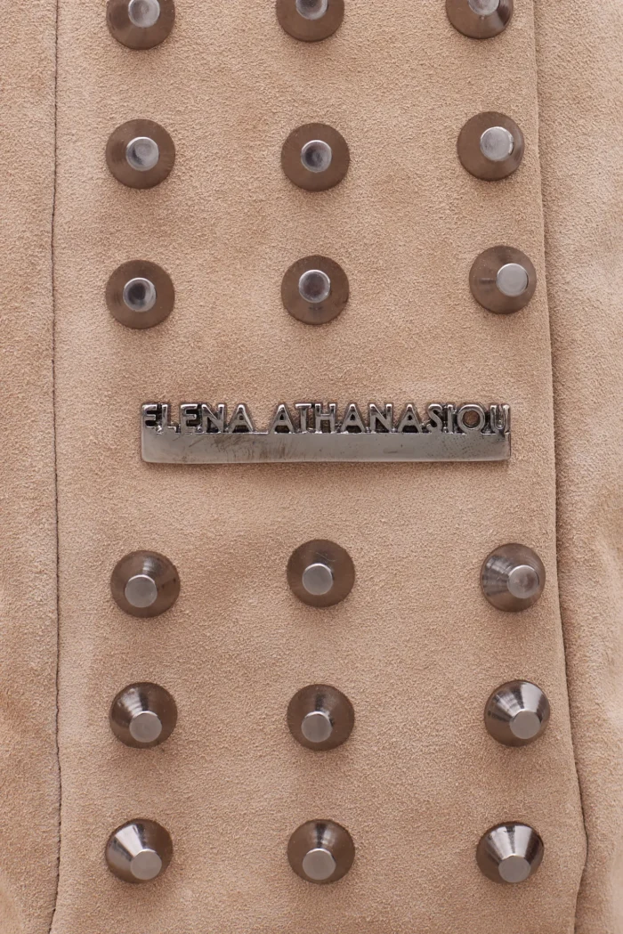 Bling Suede Pouch Bag Μπεζ - Image 2