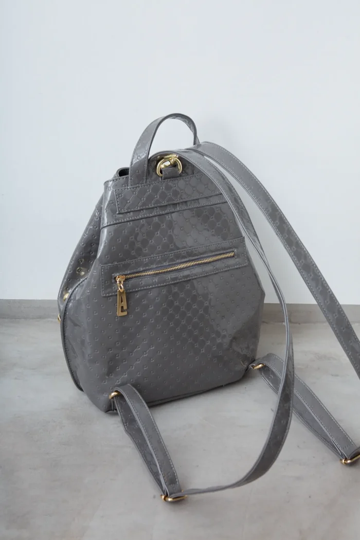 Black N' Metal Retro Backpack Γυναικείο Λουστρίνι Γκρι - Image 3