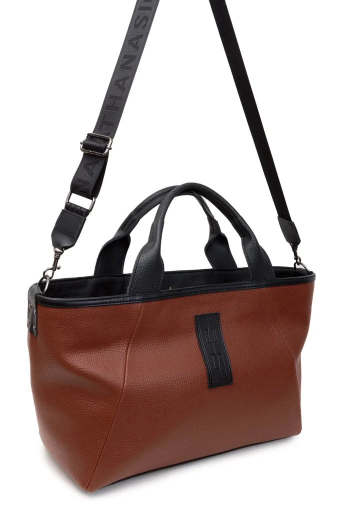 Classy Tote & Shopper Bag Κακάο - Image 3