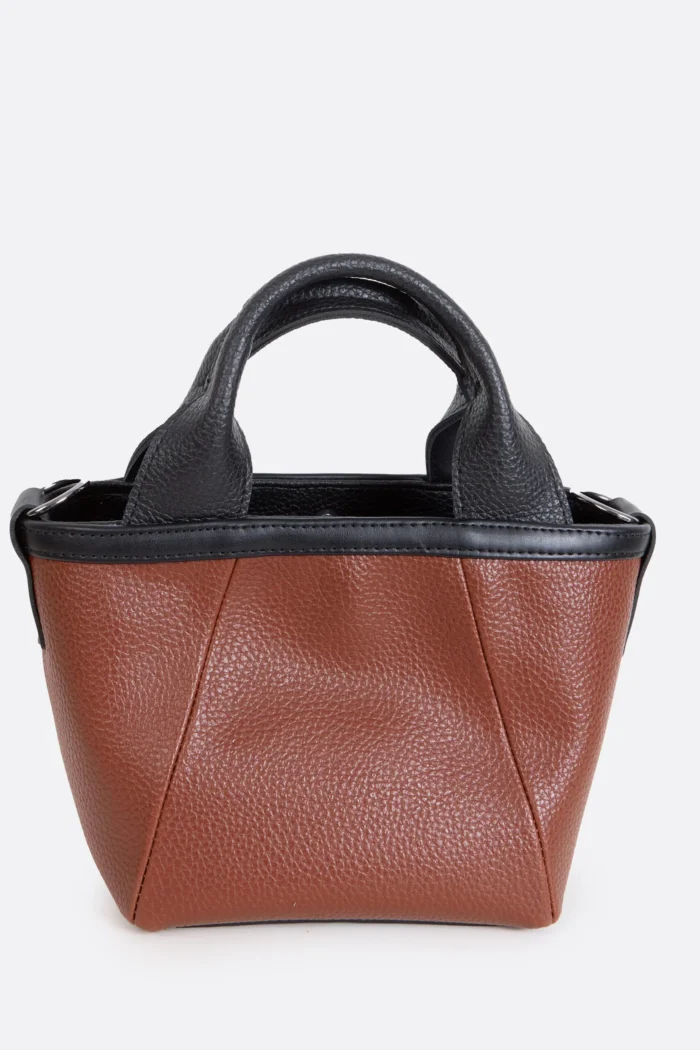 Classy Basket Τσάντα Χιαστι Καφε - Image 3