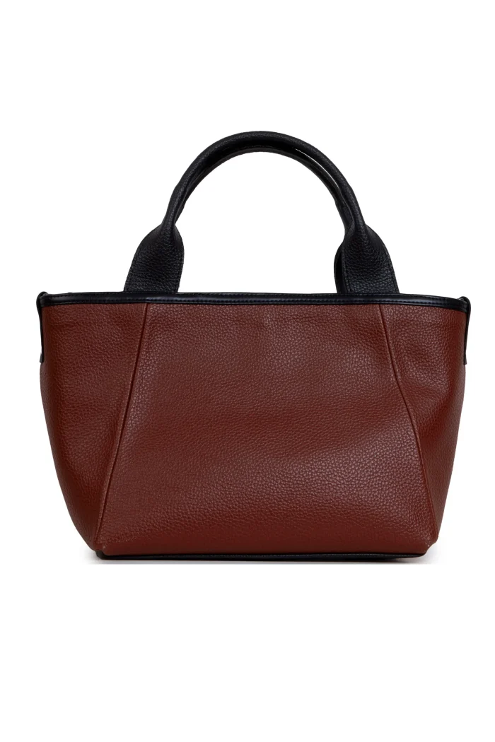 Classy Τσάντα Χειρος Καφε - Image 3