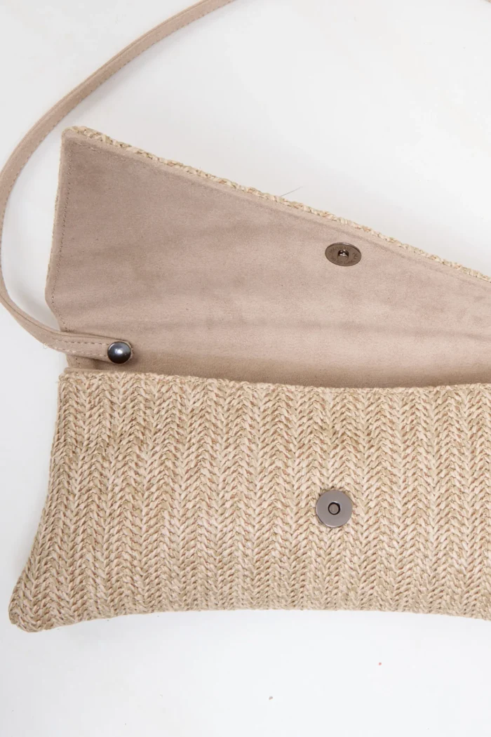 Cap Straw τσαντα εξοδου Μπεζ - Image 5