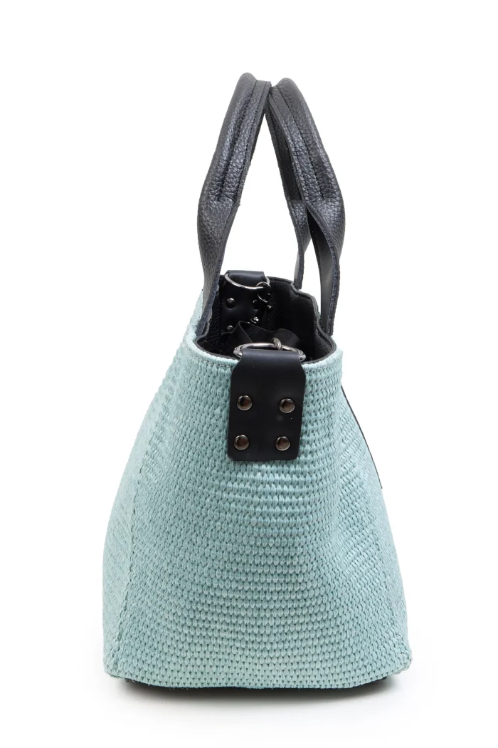 Classy Straw Τσάντα Χειρος Mint - Image 2