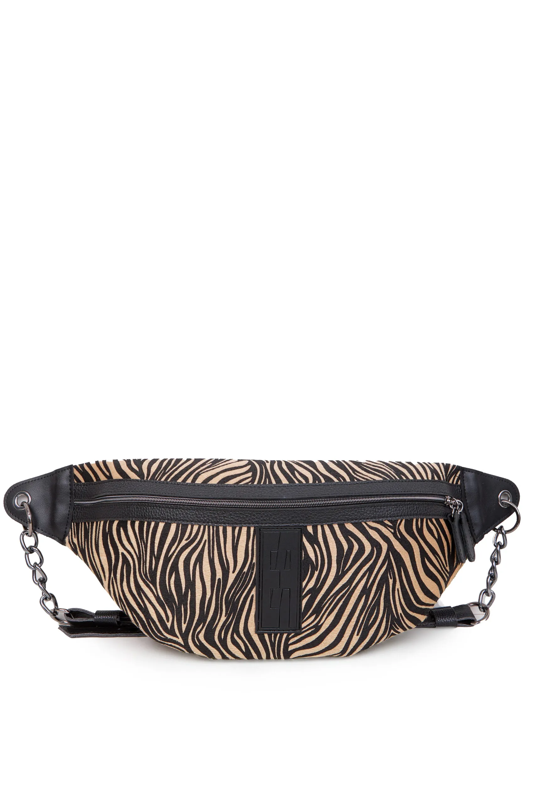 Body Bag Τσάντα Χιαστι Zebra Brown