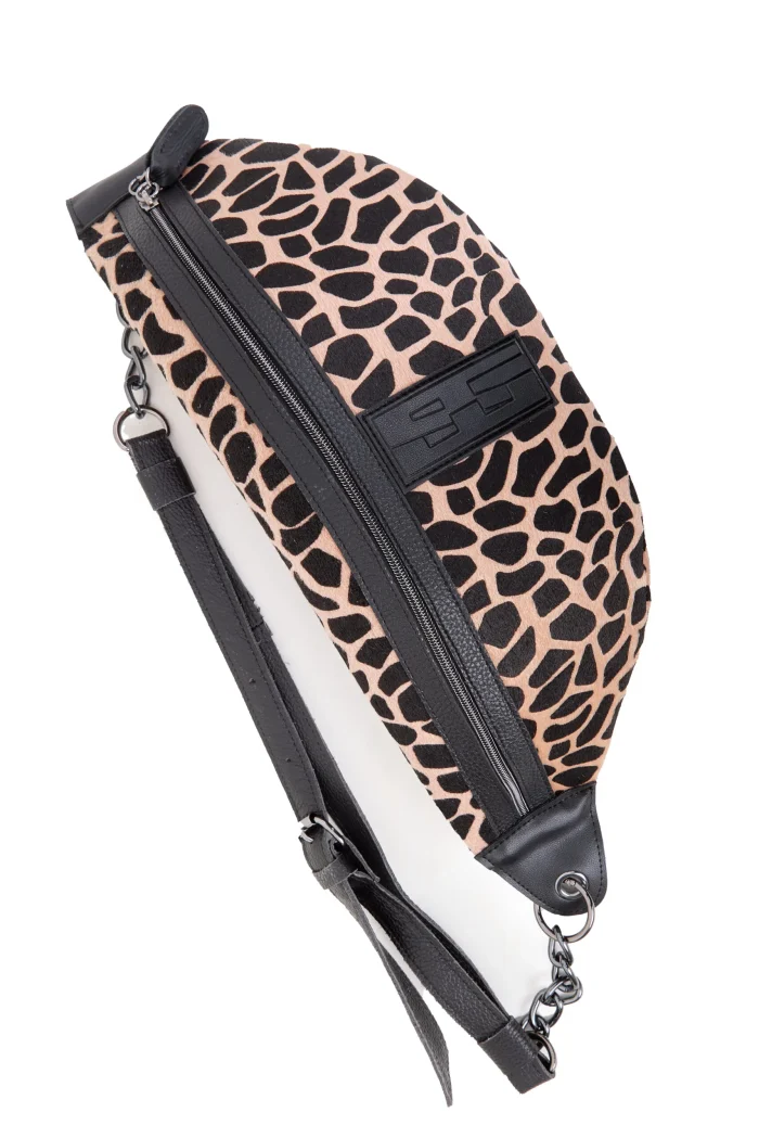 Body Bag Τσάντα Χιαστι Zebra Brown - Image 5