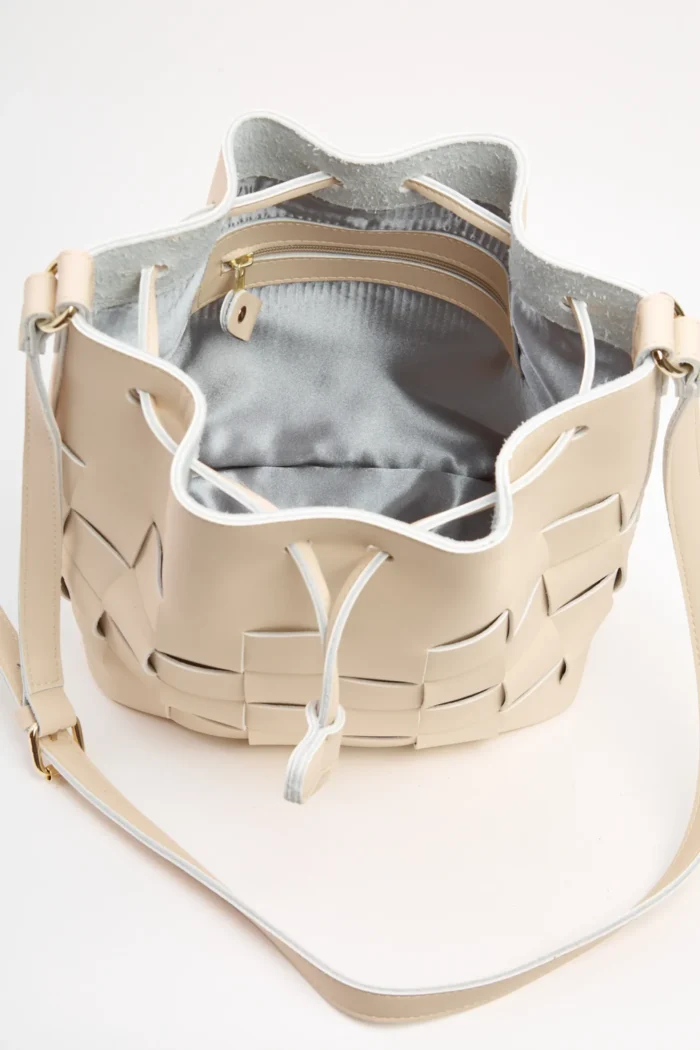 Straw Pouch Bag Μπεζ - Image 4