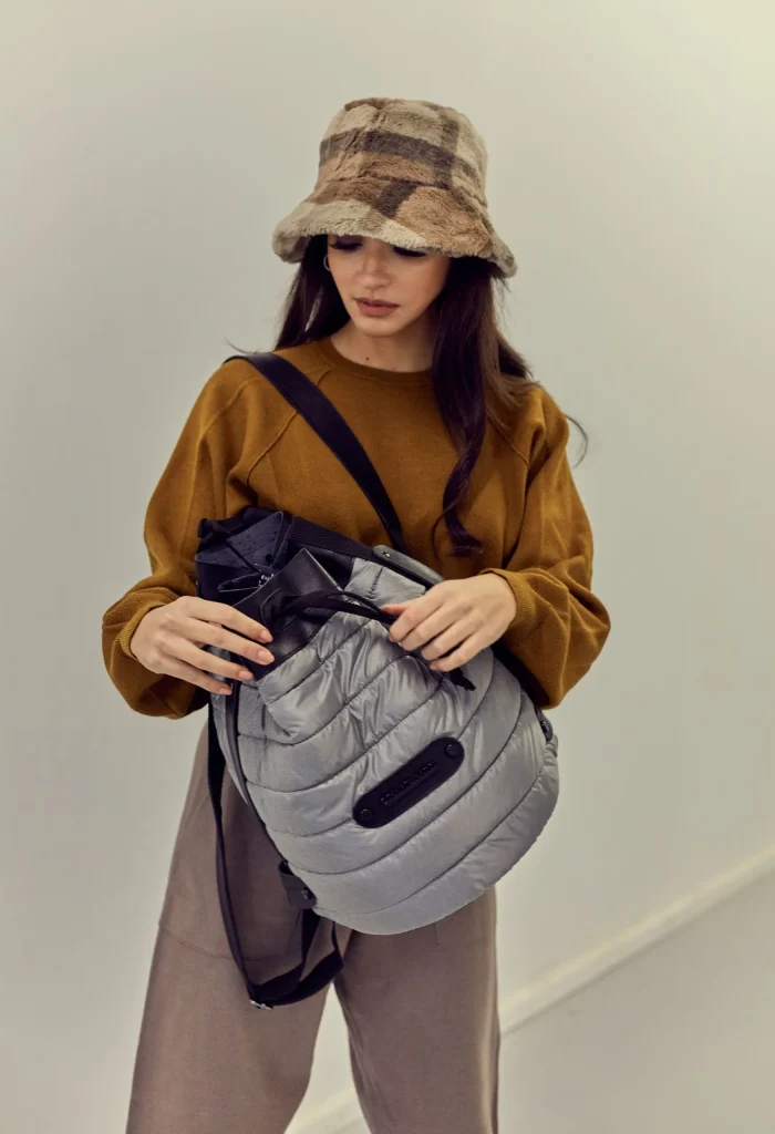 S. Puffer Backpack Γυναικείο Γκρι - Image 3