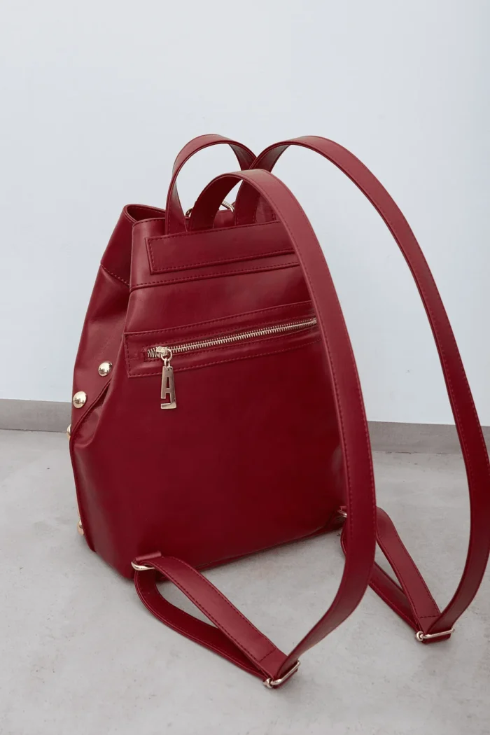 Black N' Metal Backpack Γυναικείο Μπορντω - Image 3