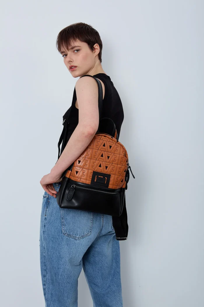 Logo Backpack Γυναικείο Κονιάκ Small - Image 5