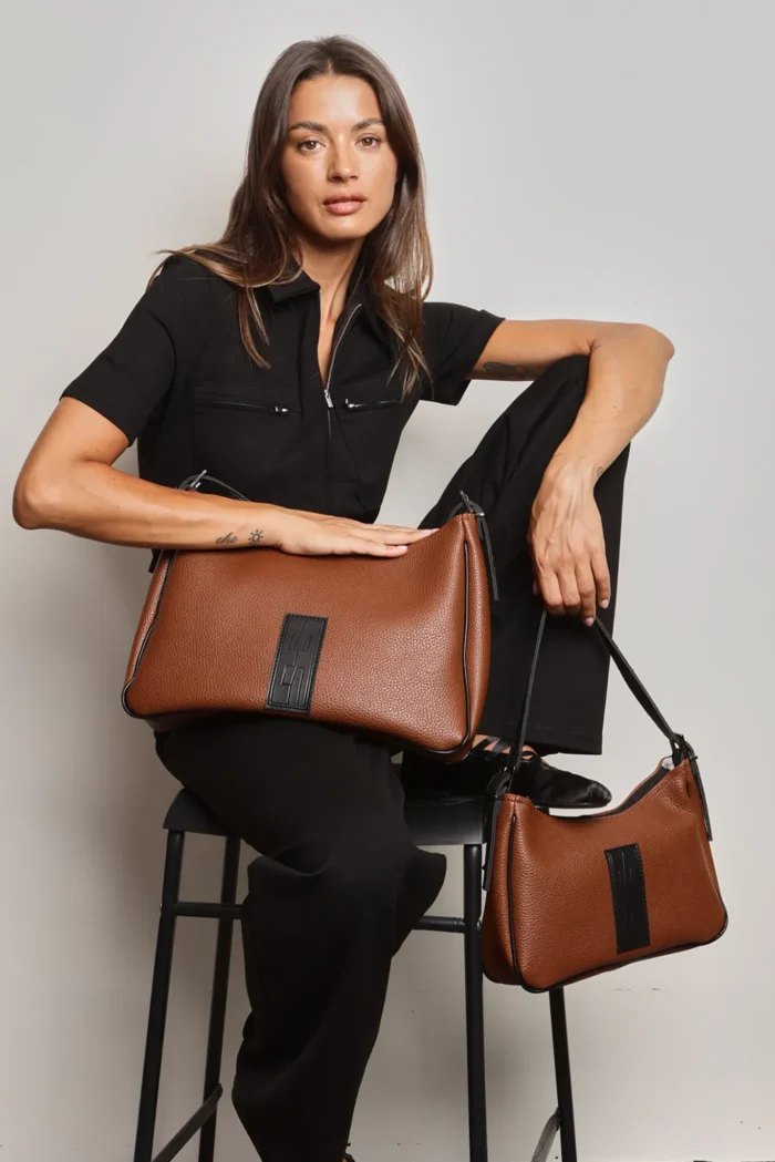 Vintage Baguette Bag Καφέ Xl - Image 5