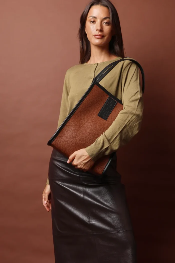 Tall Tote & Shopper Bag Καφε - Image 2