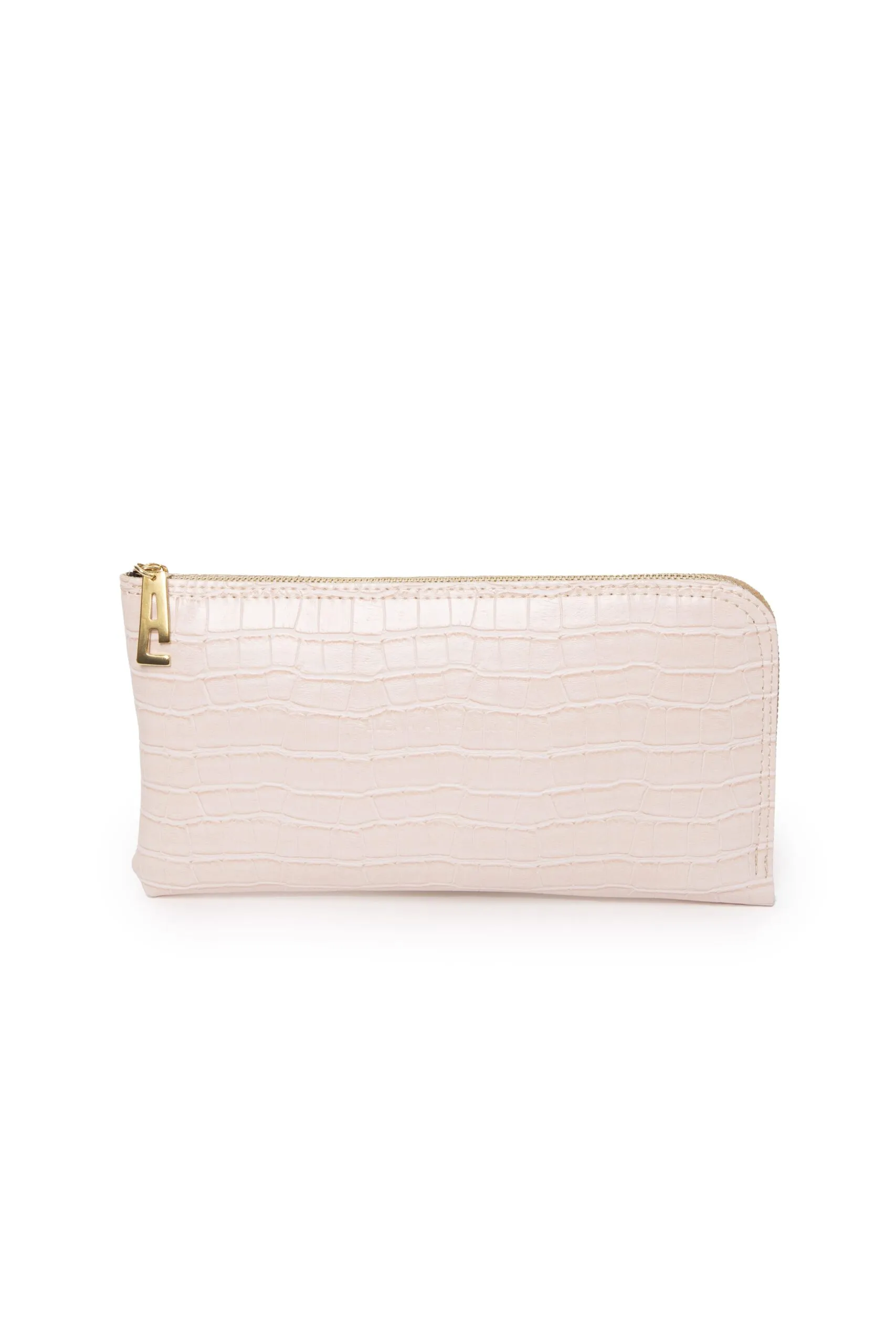 Croco Clutch Bag Ροζ - Image 1