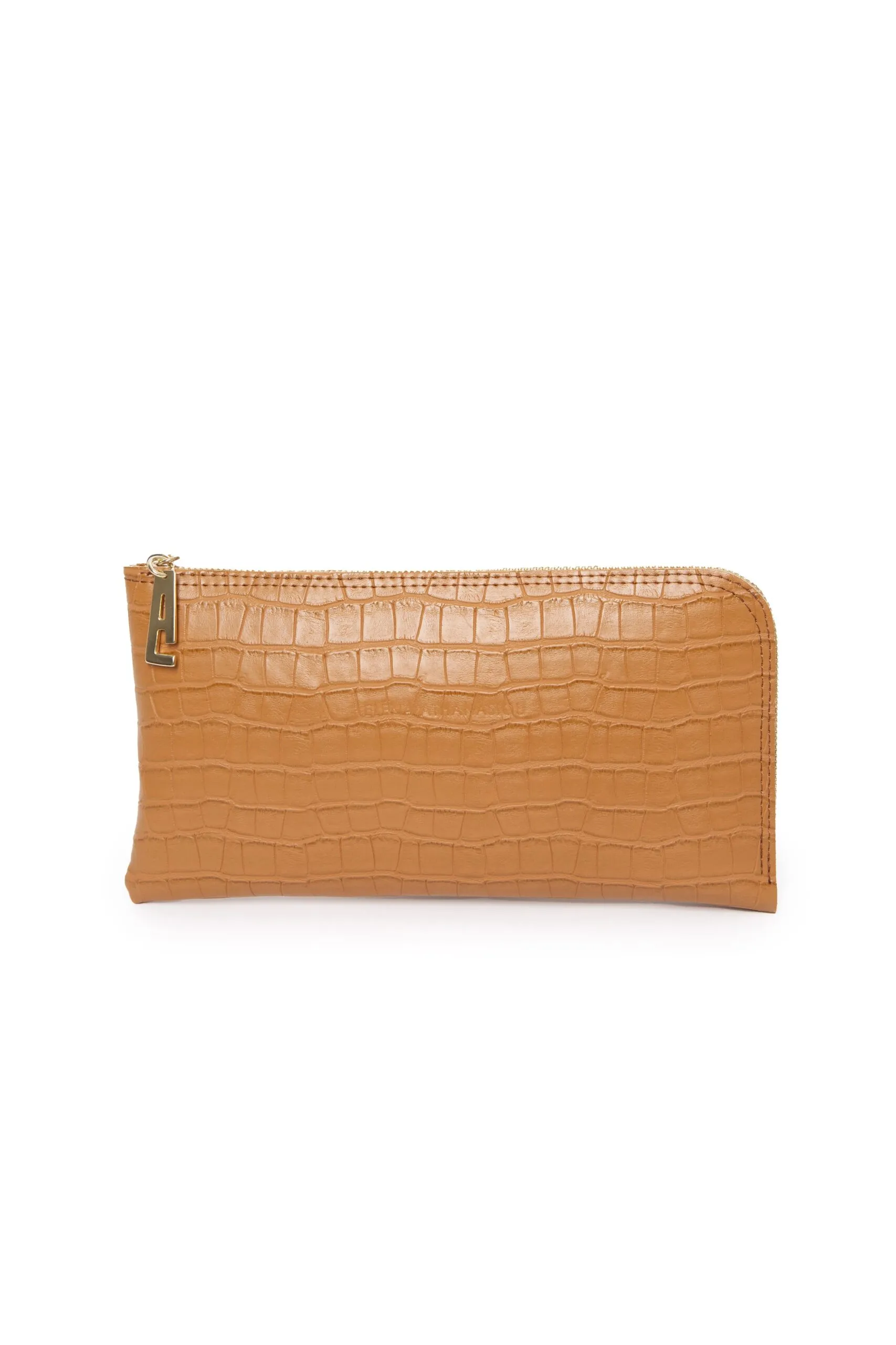 Croco Clutch Bag Κονιάκ - Image 1