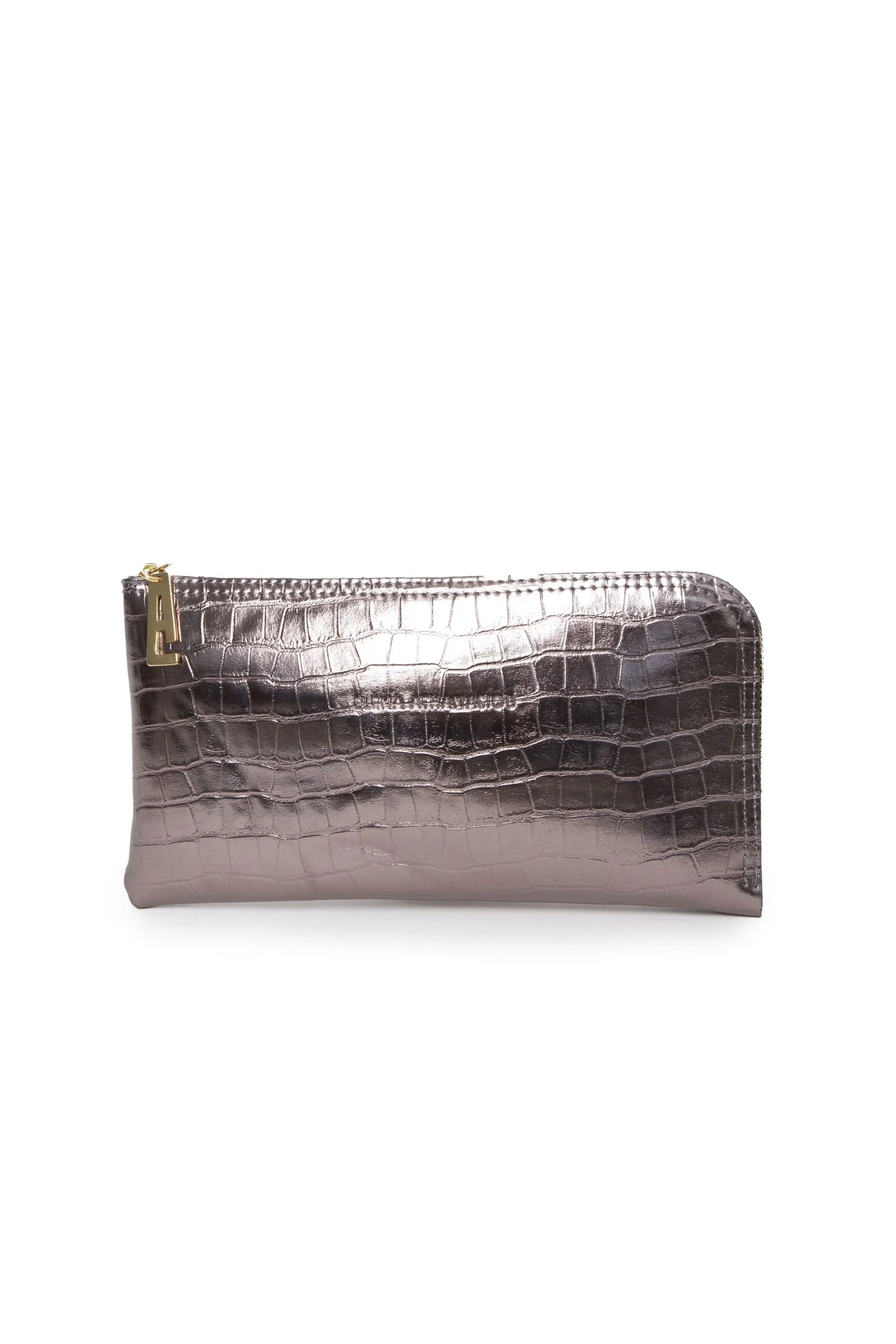 Croco Clutch Bag Γκρι - Image 1