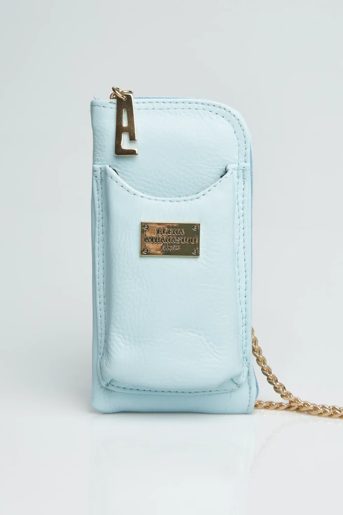 Chain Wallet Phone Bag Baby Blue - Image 3