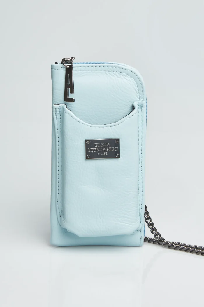 Chain Wallet Phone Bag Baby Blue - Image 4