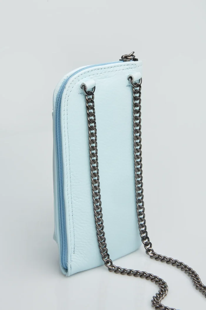 Chain Wallet Phone Bag Baby Blue - Image 8