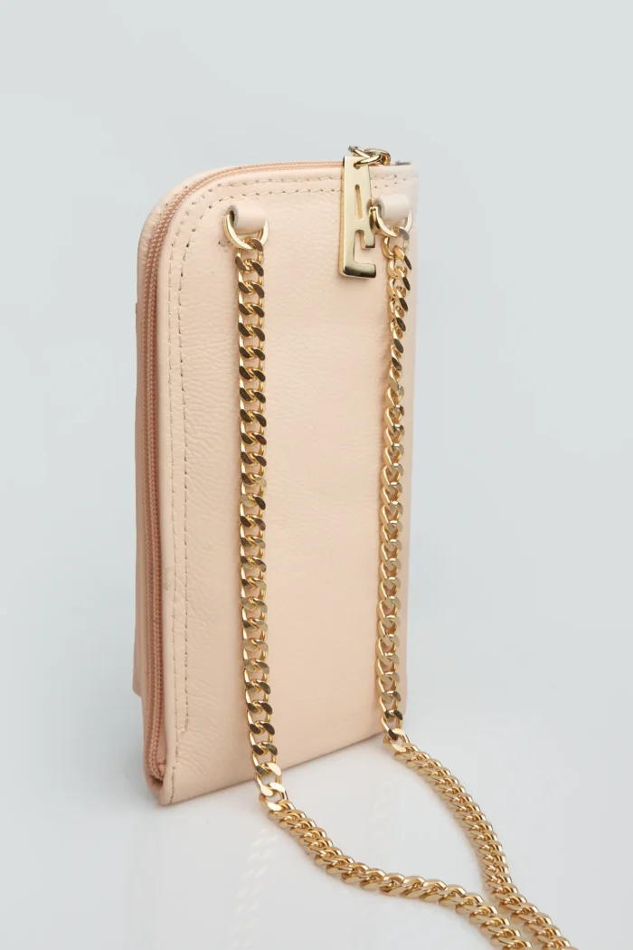 Chain Wallet Phone Bag Μπεζ - Image 7