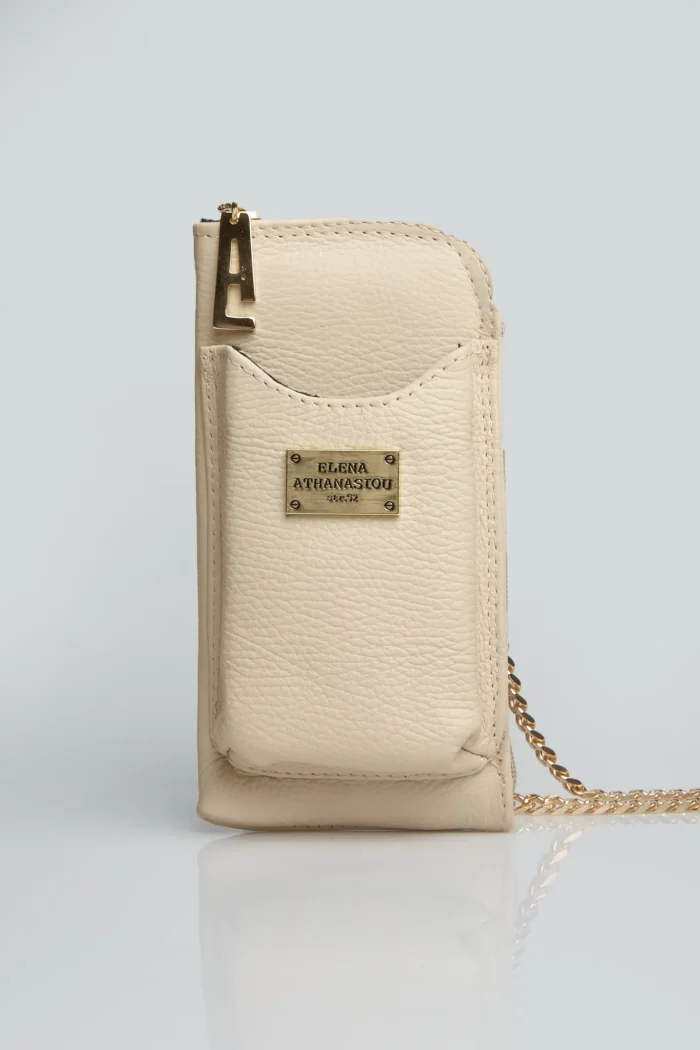 Chain Wallet Phone Bag Μπεζ - Image 3