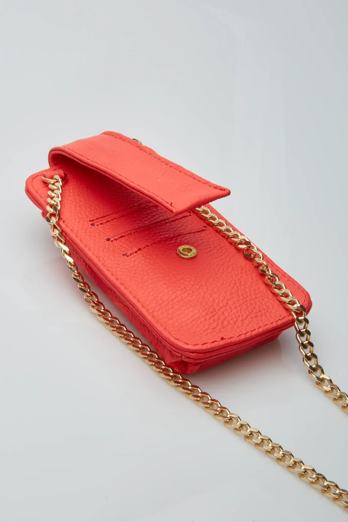 Chain Phone Bag Κοραλί - Image 5