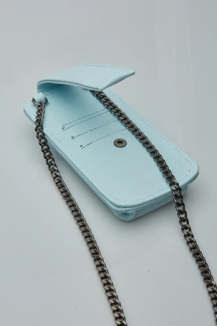 Chain Phone Bag Baby Blue - Image 6