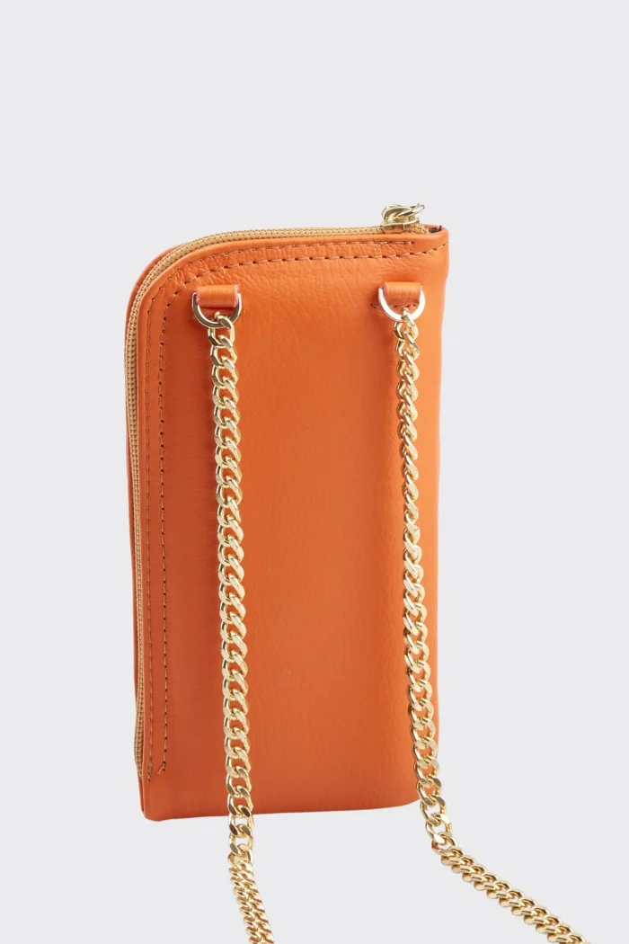 Chain Wallet Phone Bag Πορτοκαλί - Image 3