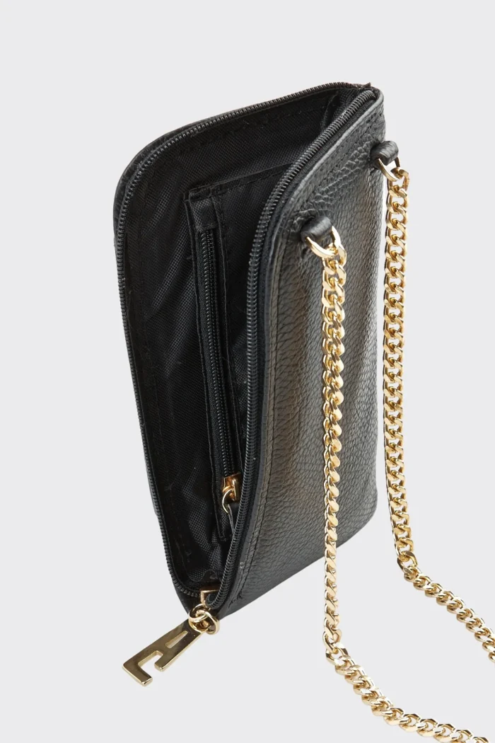 Chain Wallet Phone Bag Μαύρη - Image 5