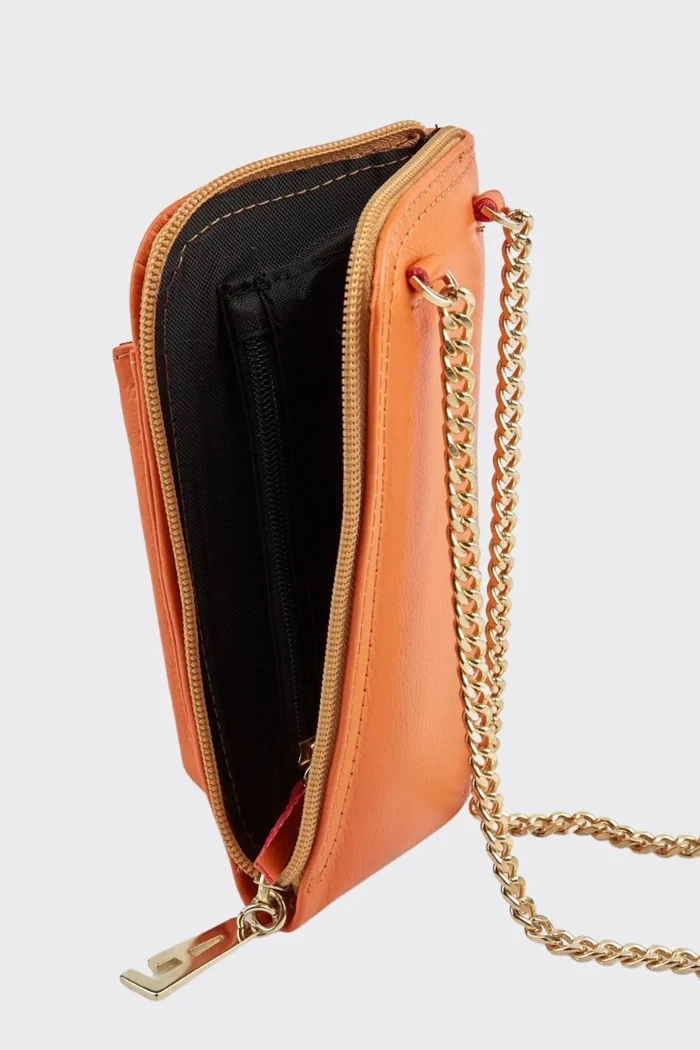 Chain Wallet Phone Bag Πορτοκαλί - Image 4